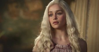 Emilia Clarke as Daenerys Targaryen in HBO's “Game of Thrones”