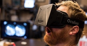 Man testing Oculus Rift