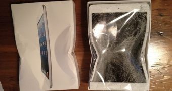 Smashed iPad delivered by FedEx