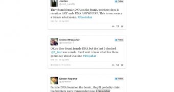 Female DNA on Bomb Causes Twitter Uproar, Truthers Defend Tsarnaev Brothers