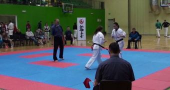 Karate kid KOes player in championship match