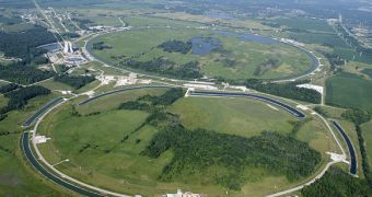 The Tevatron, located at Fermilab, near Chicago, Illinois