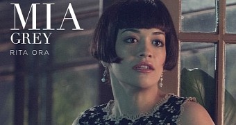 Rita Ora as Mia Grey in her first “Fifty Shades of Grey” character poster