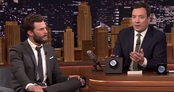 Jamie Dornan and Jimmy Fallon are getting ready to play Fifty Accents of Grey