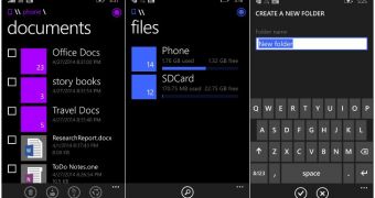 File Manager for Windows Phone (screenshots)