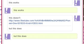 FilesTube links never arrive at their destination in Yahoo Messenger