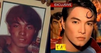 Herbert Chavez, before and after transformation into Superman