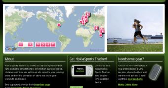 Nokia Sports Tracker web service