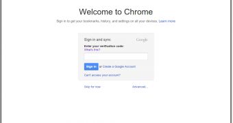 Google Chrome 22 dev works with a verification code