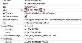 'Find My Friends' reference in iOS 4.3 beta