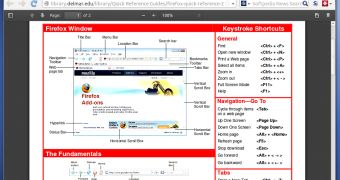 The built-in PDF viewer in Firefox 15