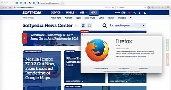 Firefox 37.0.2 in action
