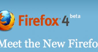 Firefox 4 beta banner