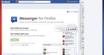 Facebook Messenger for Firefox only supports text chat, but could add video and audio with WebRTC