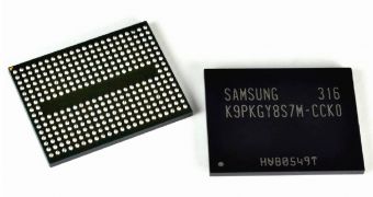 Samsung 3D vertical NAND chip