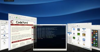 KDE 4.1 Beta 1 desktop