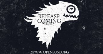 The openSUSE 13.1 promo image