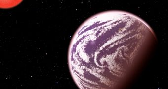 Artist's impression of exoplanet KOI-314c