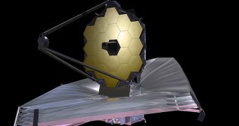 Artist's rendition of the JWST in the L2 Lagrangian point