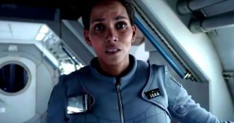 Halle Berry as astronaut Molly Woods in upcoming CBS series “Extant”