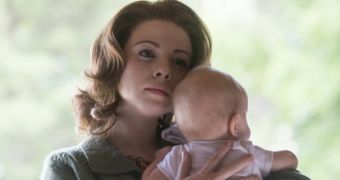 Michelle Trachtenberg as Marina Oswald in NatGeo’s upcoming “Killing Kennedy”