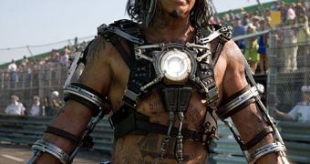 Mickey Rourke as Whiplash (Ivan Vanko) in “Iron Man 2”