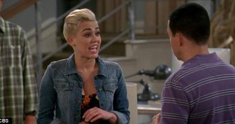 First Look at Miley Cyrus on “Two and a Half Men” – Video