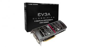 EVGA GTX 560 Ti 448 Cores Classified graphics card