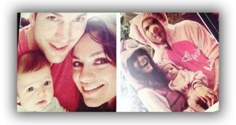 First Photos of Ashton Kutcher and Mila Kunis’ Daughter Wyatt Leak Online