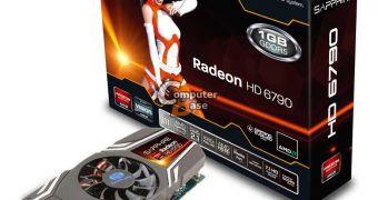 Sapphire Radeon HD 6790 graphics card together with retail box