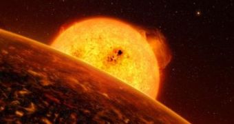 The exoplanet CoRoT-7b is so close to its Sun-like host star that it must experience extreme conditions