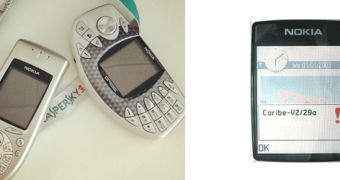 The two Nokia phones used for testing Cabir