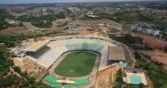 The venue in question is the Pituacu Stadium in Salvador da Bahia