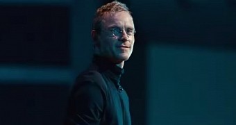 Michael Fassbender as Steve Jobs in Universal's upcoming biopic of the same name