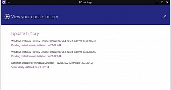 First Windows 10 Build 9860 Patches Released Through Windows Update