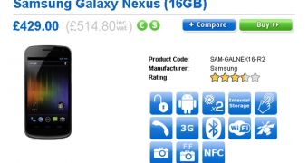 Fixed Galaxy Nexus Now Available in the UK