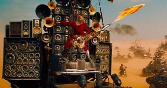 Flame-Throwing Guitar Stunt in “Mad Max: Fury Road” Is Not CGI