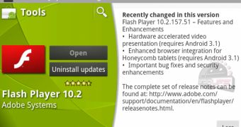 Flash Player 10.2 for Android