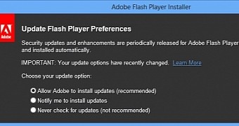 Flash Player integrates auto-update option