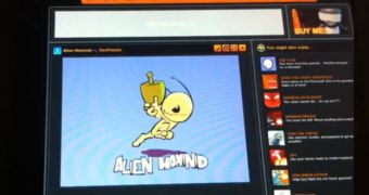 Alien Hominid, a Flash-based game running on Apple's iPad