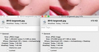 Flickr changes compression levels for image thumbnails