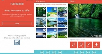 Flipagram for Windows Phone (screenshots)
