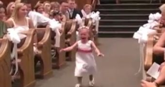 A video of a screaming flower girl goes viral