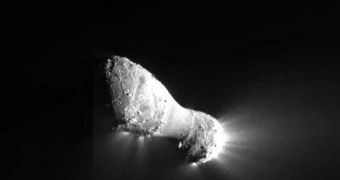 One of the images EPOXI sent back of comet Hartley 2