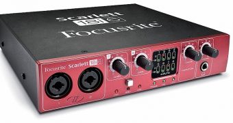 Focusrite Scarlett 18i6 18 in/6 out USB 2.0 audio interface featuring two Focusrite mic preamps