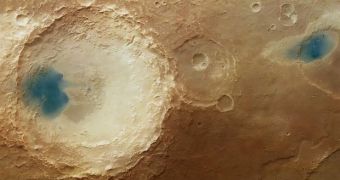 Mars Express orbiter image shows the effects of winds on Martian landscapes