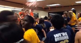 Students in San Antonio throw food at each other at Whataburger