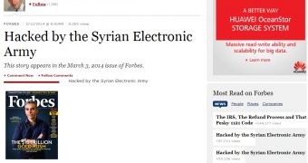 Forbes hacked by Syrian Electronic Army