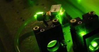 Image of a laboratory femtosecond laser device