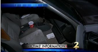 The notebooks were found under the front seat of the vehicle